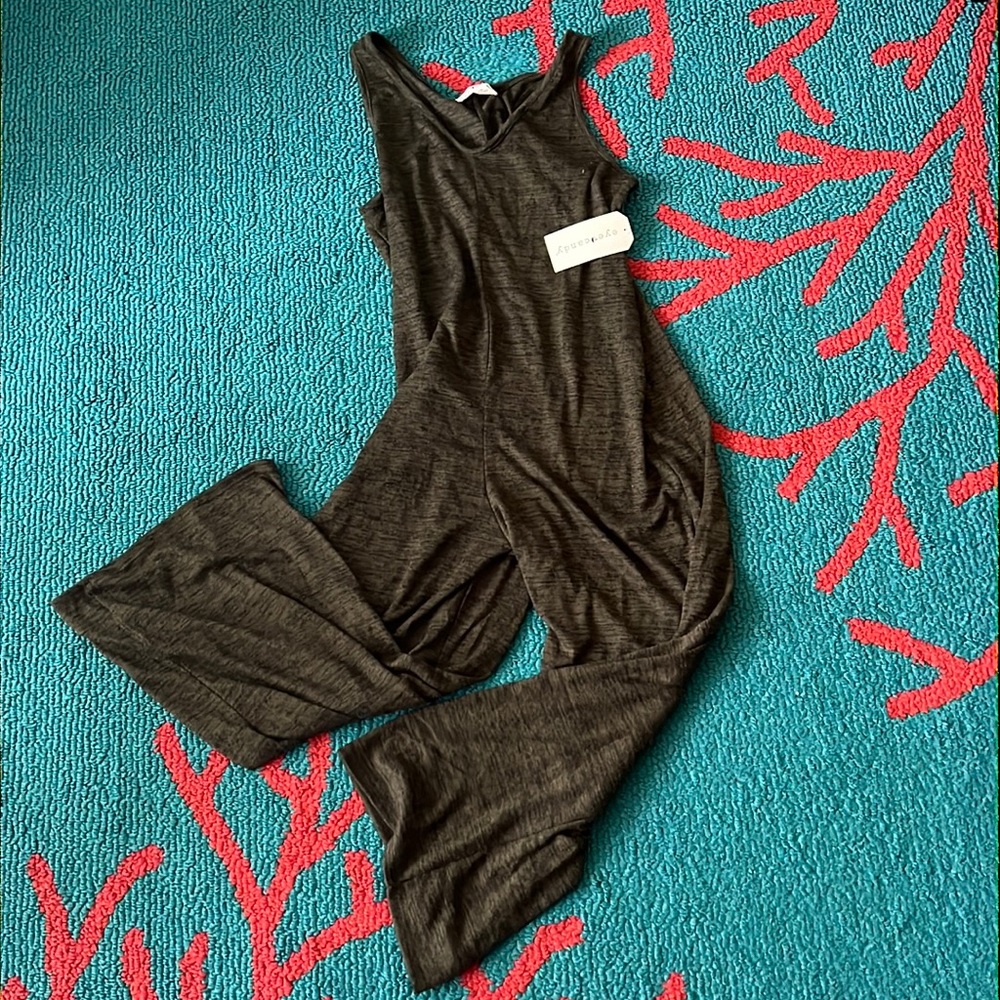 NWT New eye candy romper dark green comfy